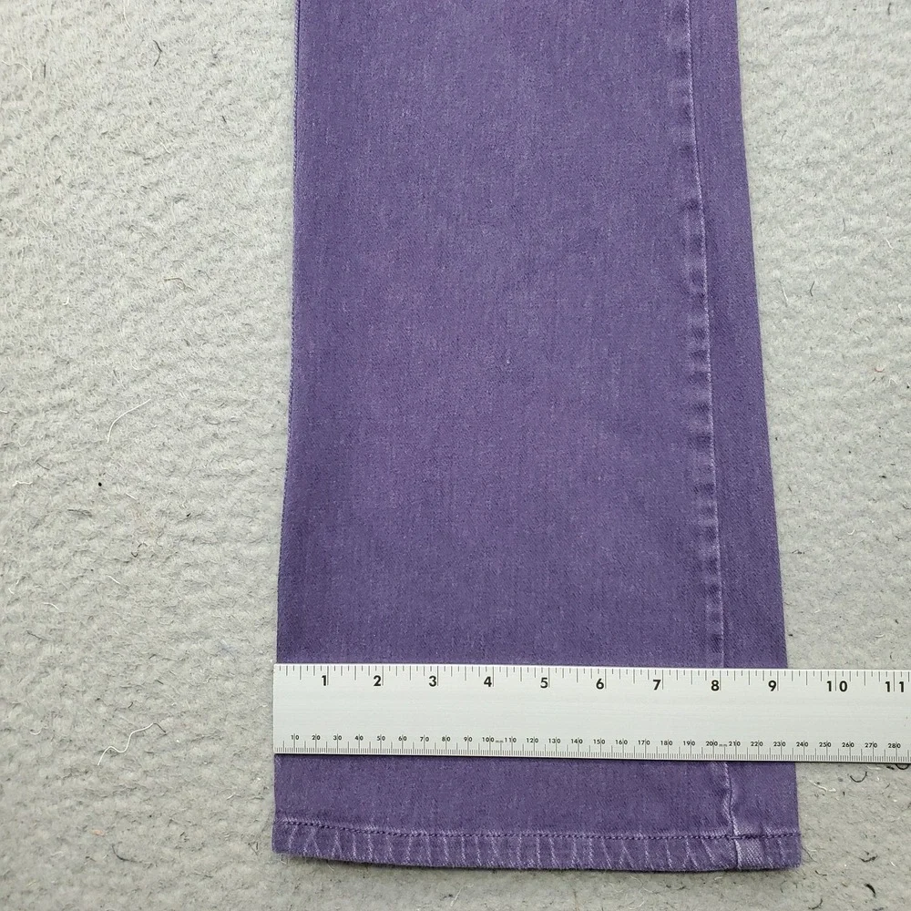 Coldwater Creek Flared Leg Jeans Womens 12P Purple Denim Stretch Streetwear